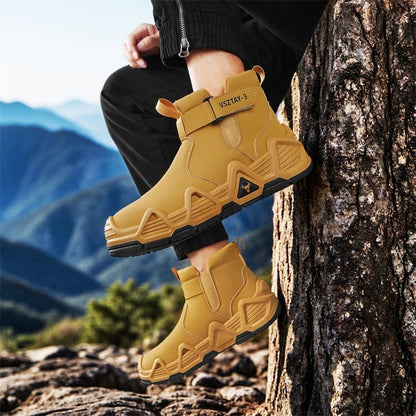 Men's casual sports shoes, high-top breathable outdoor hiking and mountaineering shoes, men's travel walking shoes