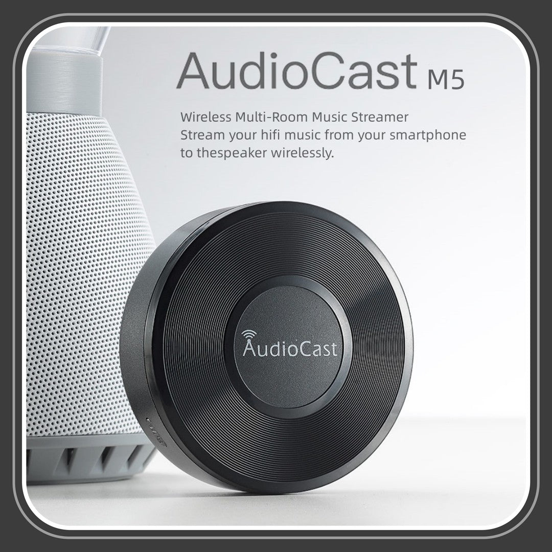 Receptor de áudio sem fio Wifi para streaming de música Audiocast Ieast pPlay M5 DLNA para adaptador de áudio Airplay com função multiroom