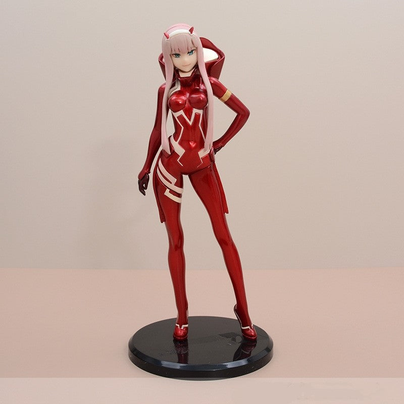 DARLING in the FRANXX Anime Action Figure Zero Two 24cm Estátua de Desenho Animado Modelo Coleção Brinquedos Decoração de Mesa Bonecos Presentes