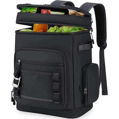 Waterproof Insulated Cooler Backpack 30L Large Capacity Lunch Food Box Durable Camping Fishing Pack Outdoor Travel Picnic Bag