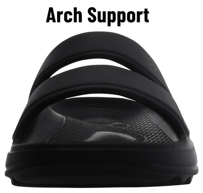 Kidmi Men Recovery Slides Women Arch Support Slides Summer Beach Sandals Light Orthotic Men Sandals Outdoor Breathable Sandals