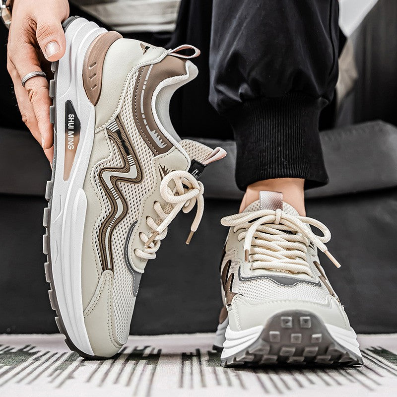 Men's Breathable Running Shoes Anti-skid Athletic Sneakers 2025 Casual Shoes Walking Shoes Lightweight Trendy Casual Sports Shoe