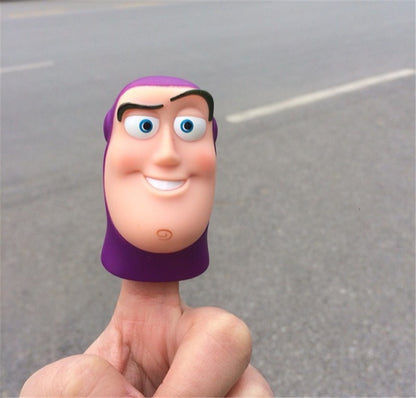 Toy Story Buzz Lightyear Cabeça Boneco de Ação Brinquedo Fofo Buzz Lightyear Expressão Engraçada Brinquedo de Dedo Presente de Aniversário para Crianças