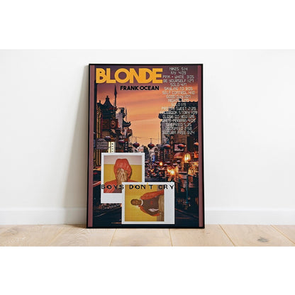 Frank Ocean Blond Album Prints Poster Pop Music Artists Canvas Painting for Living Room Home Decor Poster Fans Gifts-unframed