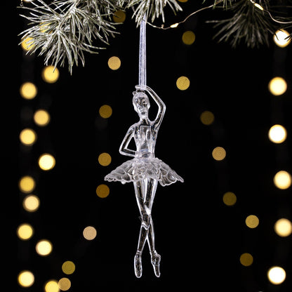 Acrylic Acrylic Christmas Pendants Transparent Clear Simulation Transparent Tree Hangings Hanging Pendant Crystal