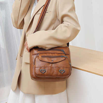 Neutral style rectangular bag for men and women, crossbody bag with large capacity, casual and fashionable single shoulder bag
