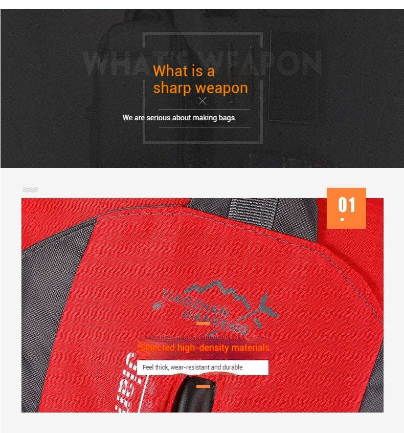 Mochila de Viagem Grande Capacidade Moda Masculina Escalada Esportiva Clássica para Viagem