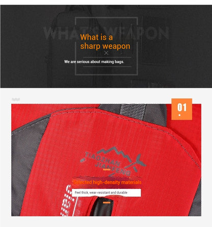 Mochila de Viagem Grande Capacidade Moda Masculina Escalada Esportiva Clássica para Viagem