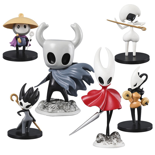6pcs/set Hollow Knight Silksong Hornet Sherma Lace Phantom Shakra Collectable Creative Figures Brinquedos