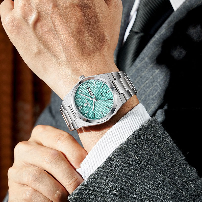 PAAZOMU Relógio Masculino de Luxo Original Moda Luminoso À Prova D'água Cronógrafo Data Relógio Masculino Couro Quartzo Relógios Masculinos Reloj