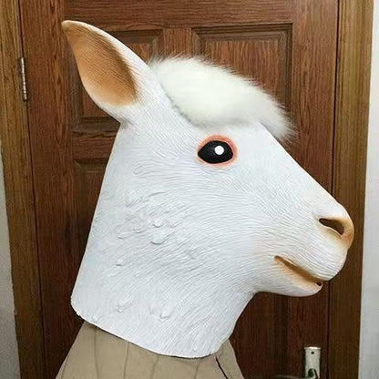 Halloween Latex Full Head Mask for Adults & Kids Animal, Pumpkin, Fox, Dog, Panda, Monkey Character Cosplay Costume Accessory