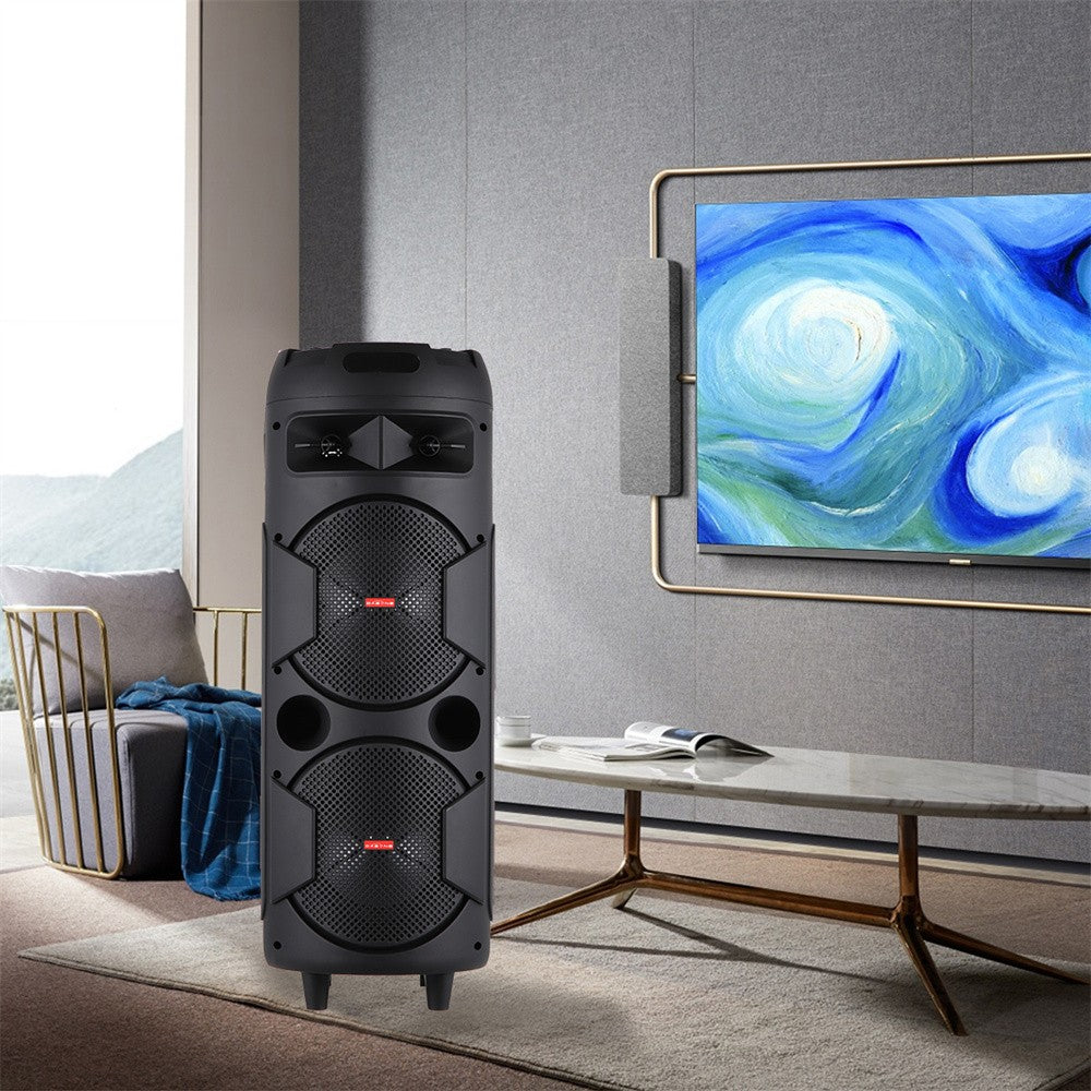 Caixa de som Bluetooth Portátil 6000W Subwoofer Graves Potentes Sistema de Som para Festa Dj Karaokê Luzes RGB Caixa de Som Recarregável