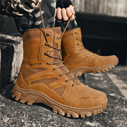 Botas de Caminhada Masculinas de Cano Alto, Casuais, Confortáveis e Quentes