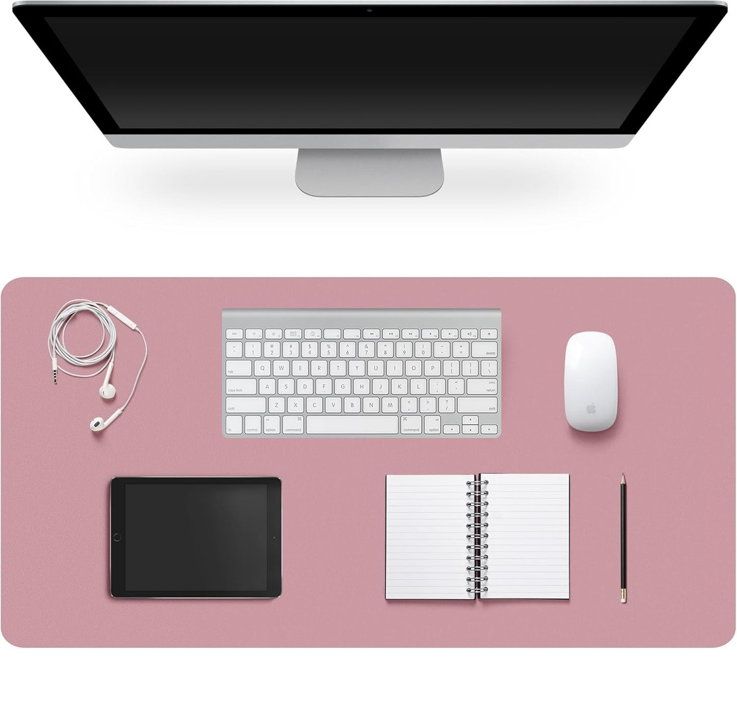 Desk Pad Protector, Non-Slip PU Leather Large Mouse Pad, Easy Clean, Writing Pad for Office/Home/Decor/School Desk Mat