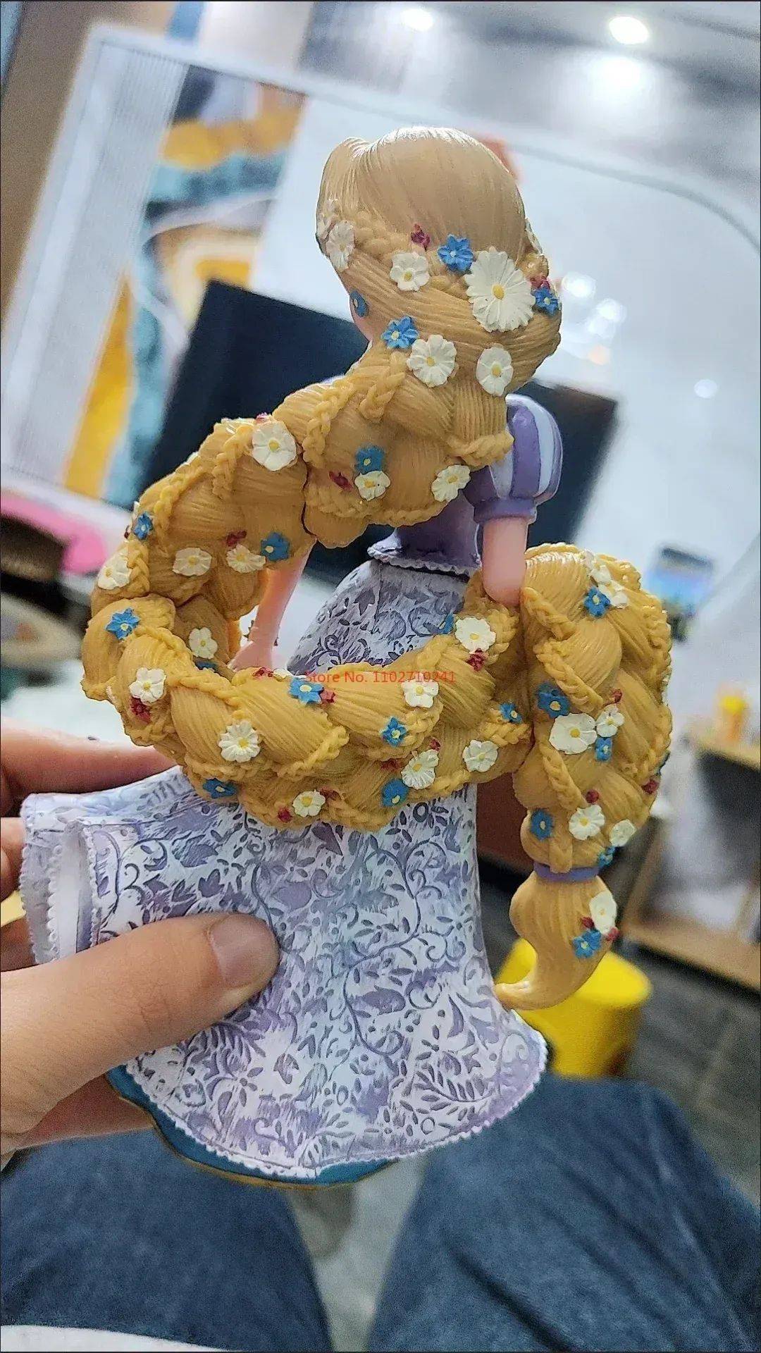 2025 20cm Disney Personagem Frozen Elsa Anna Branca de Neve Rapunzel Boneco de Resina Anime Decoração Modelo Coleção Menina Brinquedos Presente Infantil