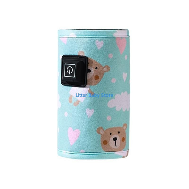 N80C Adjustable Temperature Control Breast Milk Heater Bag Portable USB Baby Bottle Warmer 5V 2A Heating Travel Milk Warmer