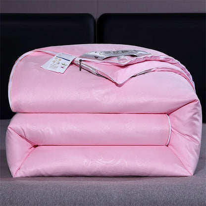 Edredom de Seda Natural Mulberry Luxuoso Queen King Size Acolchoado de Verão Inverno para Solteiro Casal Enchimento de Cama