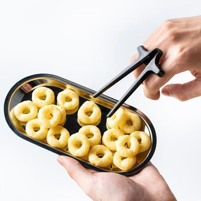 Hashis de dedo, mãos sujas, hashis de lanche, jogar, hashis de dedo, pegador de batata frita para preguiçoso