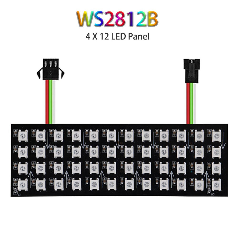 1~5Pcs WS2812B 8x8 16x16 RGB LED Digital Flexible Individually Addressable Panel Screen WS2812 8x32 Smart Pixel Module Matrix 5V