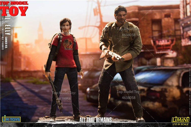 LIMTOYS LMN LMN006 Escala 1/12The Last Survivor Joel Ellie Boneco de Ação 6'' Modelo Soldado Masculino Feminino Conjunto Completo para Coleção