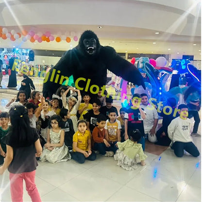 Cartoon Doll Costume 2.6-meter Inflatable Gorilla Mascot Costume Cartoon Doll King Kong Plush Party Advertisement and Role Playi