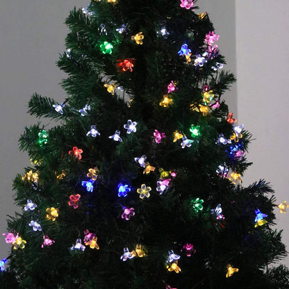 10/20M Cherry Blossom Garland Fairy Lights Indoor Christmas Decoration String Lights 200LED for Wedding Pink Party Decorations