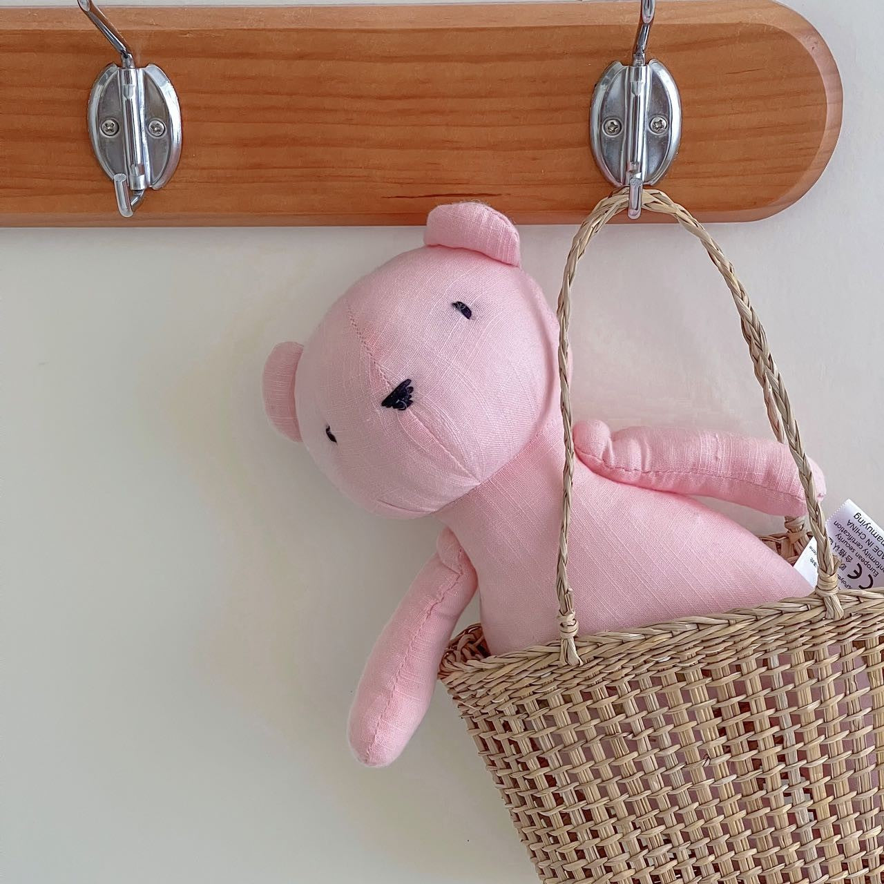 2024 New Little Bear Cloth Art Doll Cute and Creative Cloth Doll Doll Doll Adorable Baby Comfort Toy