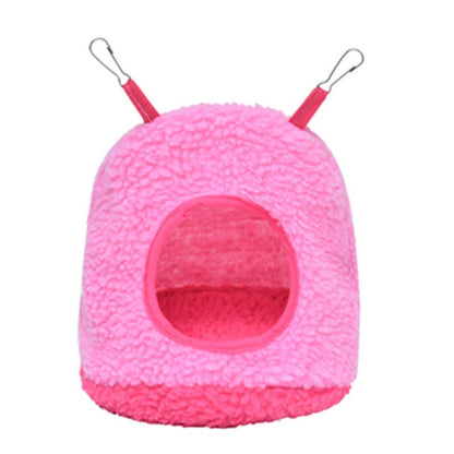 Ninho de Pássaro Quente de Inverno Papagaio Casa de Polar Fleece Periquito Rede Pequeno Animal de Estimação Pendurado Balanço Cama Caverna Acessórios para Gaiola de Pássaros