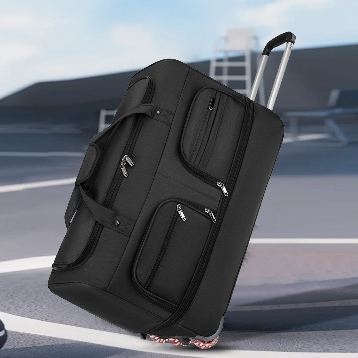 2025 Nova Moda Bolsa de Viagem Feminina Grande Capacidade Masculina Esporte Bolsa de Viagem Impermeável Bolsa com Rodas e Alça Bolsa de Viagem Sacola