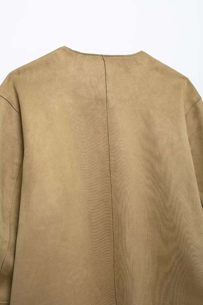 MUJER 2025 Suede Jacket Women Varsity Bomber Jackets for Women New in Coats and Jackets Woman Long Sleeve Women's Winter Jacket