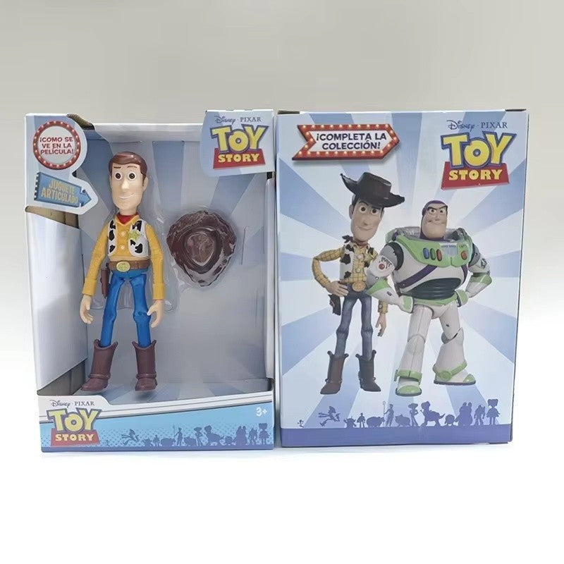 Woody Buzz Lightyear Fofos Bonecos de Ação Pixar Toy Story Anime Desenho Animado Modelo Coleção de Bonecas Presente de Natal para Crianças