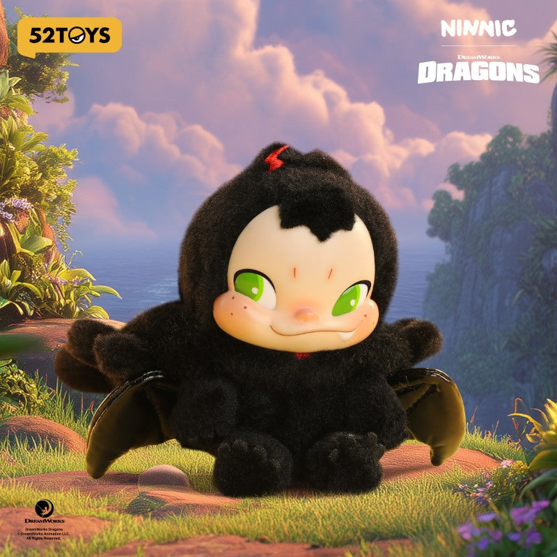 52TOYS NINNIC & TOOTHLESS Pelúcia Edição Limitada, Altura: 17cm/6,7 polegadas