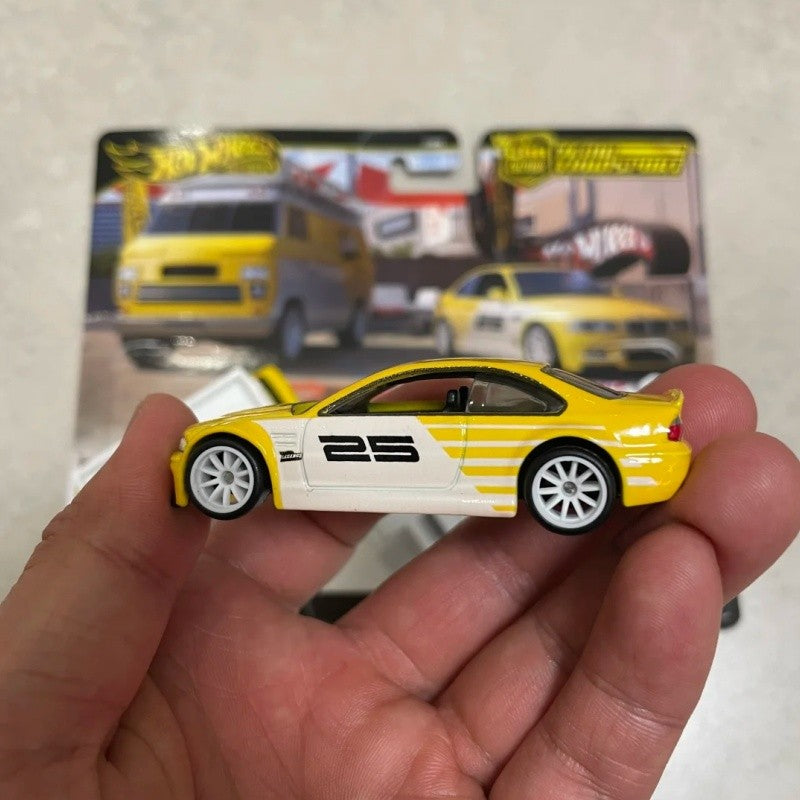 Em Estoque Genuíno Hot Wheels Legends Tour Team Transport 2025 Bmw M3 Hw Rally Hauler 1:64 Premium Diecast Carro Modelo Presente Legal Para Meninos