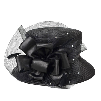 Chapéus de igreja elegantes e sofisticados para mulher, com diamantes, 2025, chapéus de casamento, fascinators para mulher