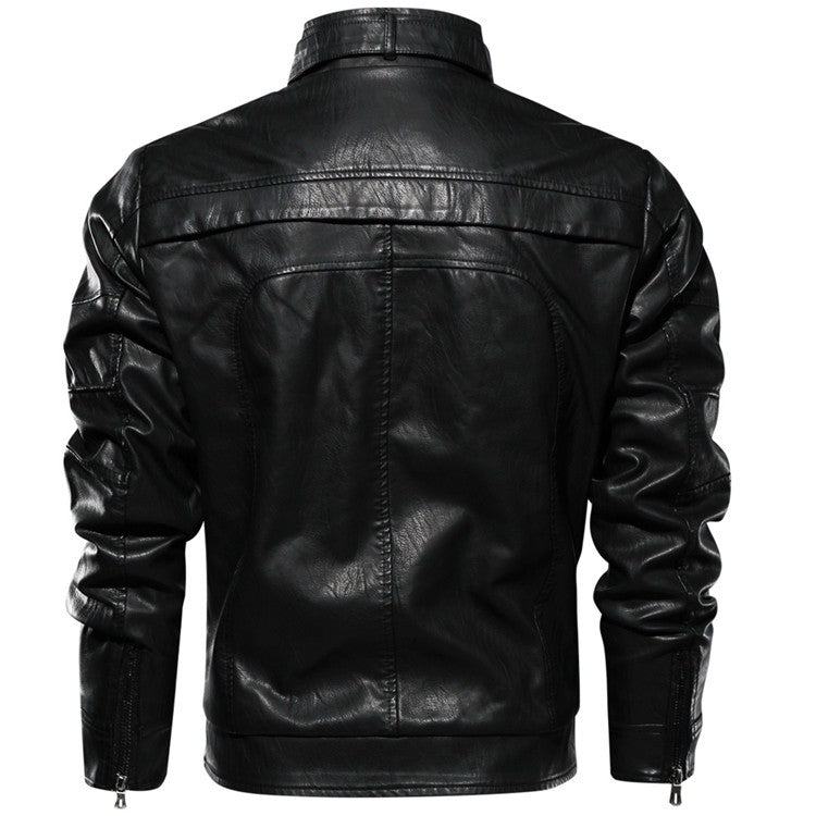 Mens Leather Jackets High Quality Classic Motorcycle Jacket Male Plus faux leather jacket men spring Drop shipping