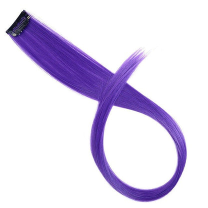 22 Polegadas Sintético Longo Liso Clip In Extensões de Cabelo Perucas de Alta Temperatura Cores do Arco-Íris Acessórios de Cabelo para bom 2026
