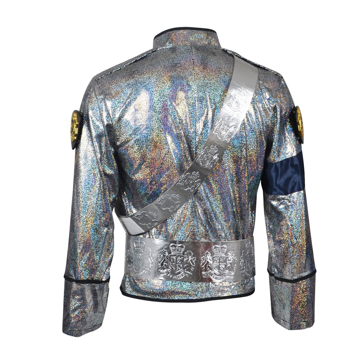 Michael Jackson BAD Bucharest Tour Cosplay Full Set Laser Jacket Belt Handmade Rare Impersonator Stage Costume Halloween