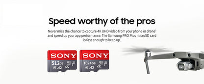 Cartão Micro TF SD SONY Cartão de memória SD Extremo 1TB 512GB 128GB 256GB U3 V30 4K Cartões de memória flash completos para telefone computador câmera