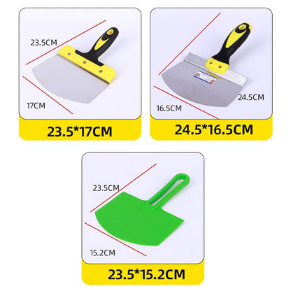 Espátula de Massa 1/2PC Faca Curva Raspador de Balde Espátula para Gesso Acabamento de Drywall Raspagem de Decalques Ferramentas de Construção