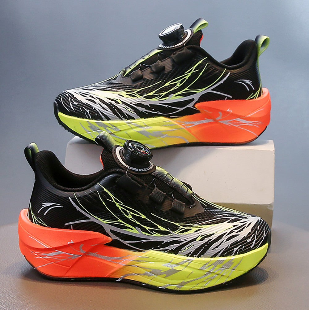 Autumn Sport Shoes For Children Mesh Breathable Teenager Kid's Sneakers Soft-soled Lightweight Boy's Girl's Running Shoes