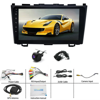 9 Inch Android 13.0 4GB+64GB For Honda CR-V 2007-2011 Car GPS Navigation Multimedia Player Radio Tape Recoder Head Unit Carplay