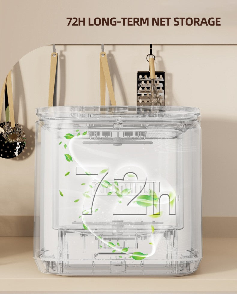 Intelligent Kitchen Dishwasher, Mini Fully Automatic Disinfection Cabinet Bowl Dishes Dishes Intelligent