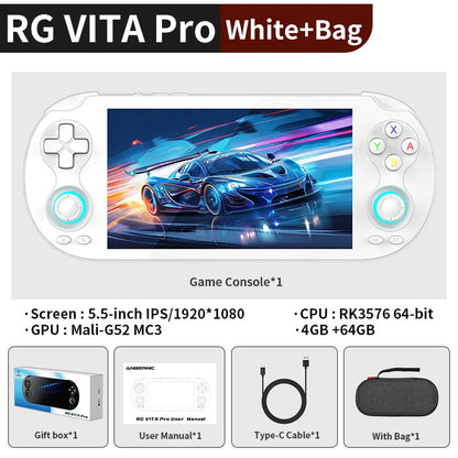 Anbernic RG VITA / RG VITA Pro Handheld Game Console IPS Touchscreen 5000mAh Video Gaming Player Supports AI Streaming RixelHK