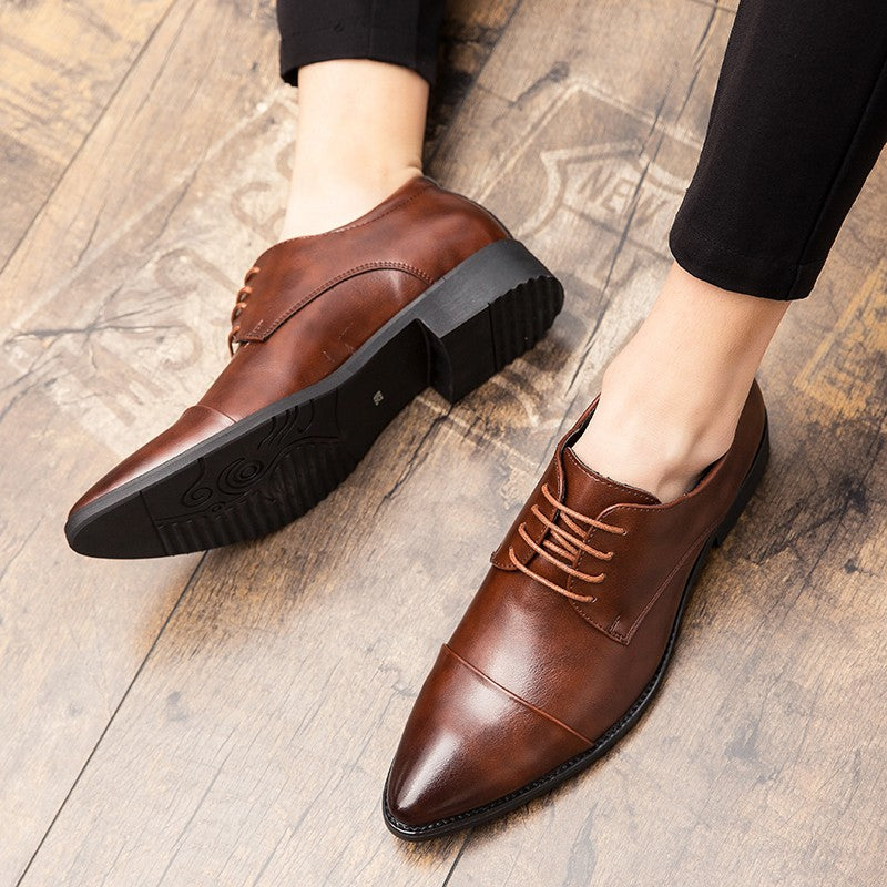 Men's Dress Shoes Classic Casual Business Leather Shoes Men Retro Office Wedding Leather Formal Social Brogues Shoes For Men