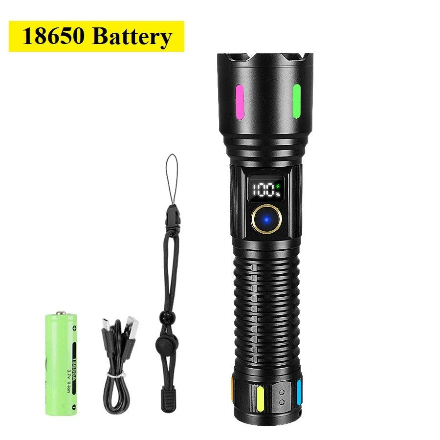 60000000LM Most Powerful Led Flashlight 3500M Long Range Torch High Power Led Flashlights Rechargeable Strong Tactical Lantern