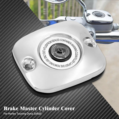 Tampa do cilindro mestre do freio dianteiro para motocicleta Harley Touring Road King Street Glide FLHR FLHT Dyna Fat Bob FXDF Softail FLSTF