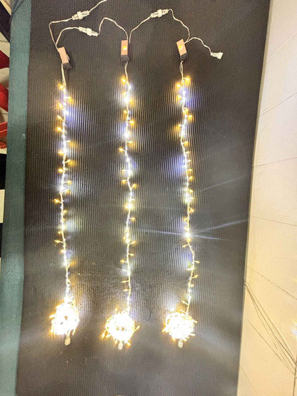 2.5M 232LED Fairy Lights String with Flat Cables Flowing Strobe Copper Wire Lights Festival Outdoor Waterproof Decorative Lights