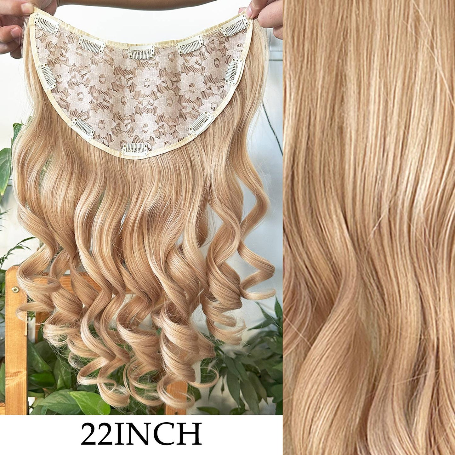 7 peças/conjunto de aplique de cabelo com 16 grampos, preto, longo e liso, cabelo natural, aplique de cabelo ombre, fibra resistente ao calor para penteado feminino