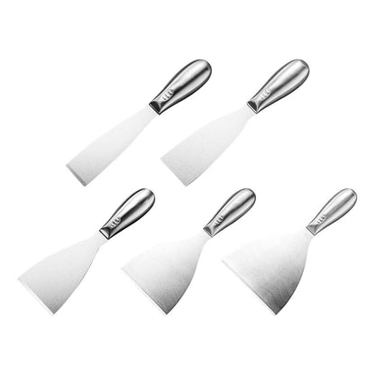 Espátula de Aço Inoxidável de Peça Única para Massa, Ferramenta de Gesso, Raspador de Massa, Espátula Raspadora para Rejunte de Azulejos de Chão e Parede