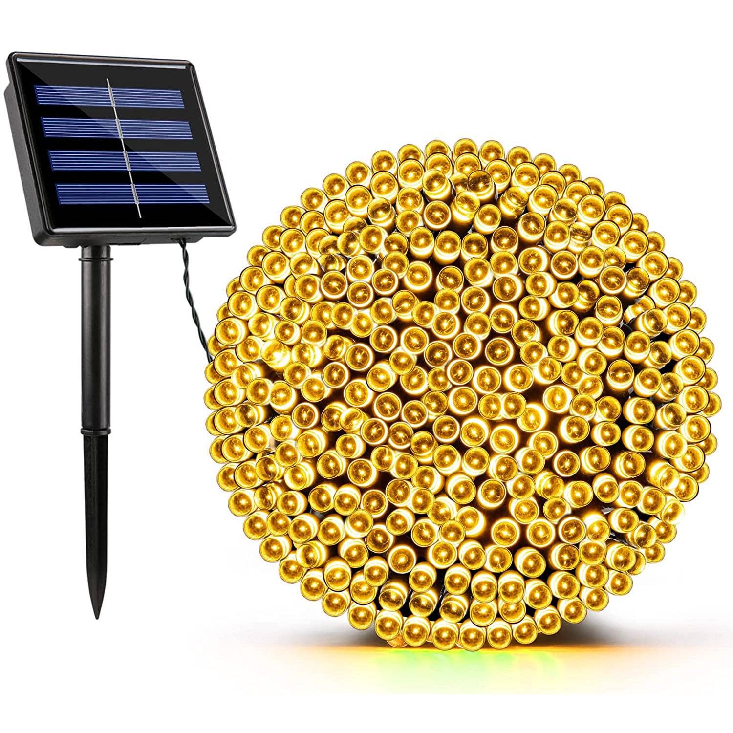 Outdoor Waterproof  Led Solar String Lights Fairy Light Solar Powered Garland Lights 8 Mode 32m Garden Wedding Decoration